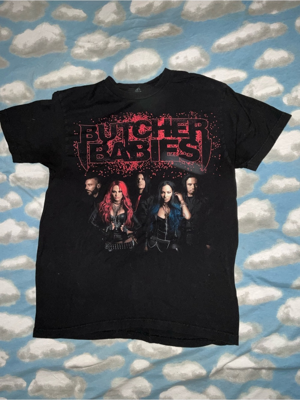 Butcher Babies Heavy Metal Band Graphic T-Shirt Black Size Large Concert Merch